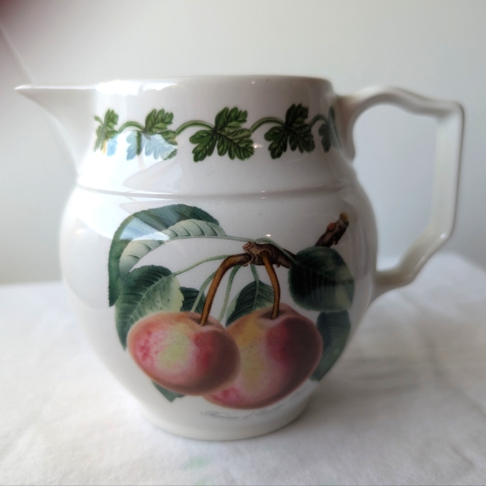 Portmeirion Pomona Princess Of Orange Pear Staffordshire Jug Pitcher Discontinue